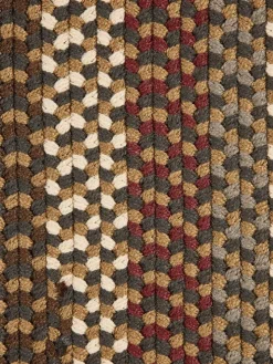 Mount Mansfield Indoor/Outdoor Multicolor Braided Oval Runner