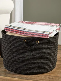 Mount Mansfield Indoor/Outdoor Solid Braided Basket