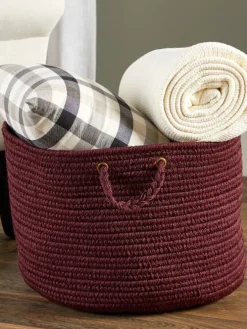 Mount Mansfield Indoor/Outdoor Solid Braided Basket