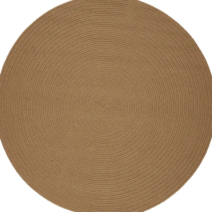 Mount Mansfield Indoor/Outdoor Solid Color Braided Round Rug