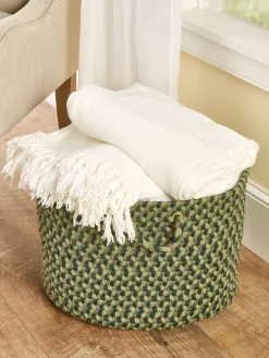 Mount Mansfield Indoor/Outdoor Multicolor Braided Basket
