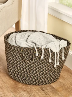 Mount Mansfield Indoor/Outdoor Multicolor Braided Basket