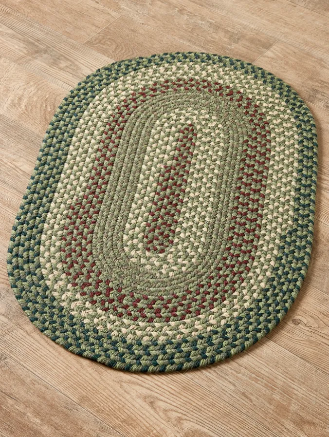 Mount Mansfield Indoor/Outdoor Multicolor Braided Oval Rug