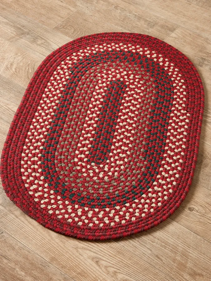 Mount Mansfield Indoor/Outdoor Multicolor Braided Oval Rug