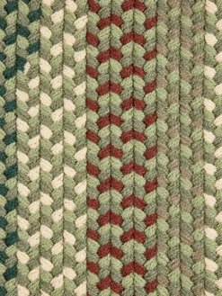 Mount Mansfield Indoor/Outdoor Multicolor Braided Round Rug