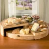 Multi-Level Bamboo Foldable Cheese Board