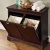 Nantucket Space-Saver Dual-Compartment Hamper