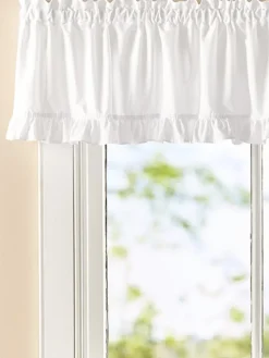 Narrow Ruffles Rod Pocket Tailored Valance by Country Curtains®