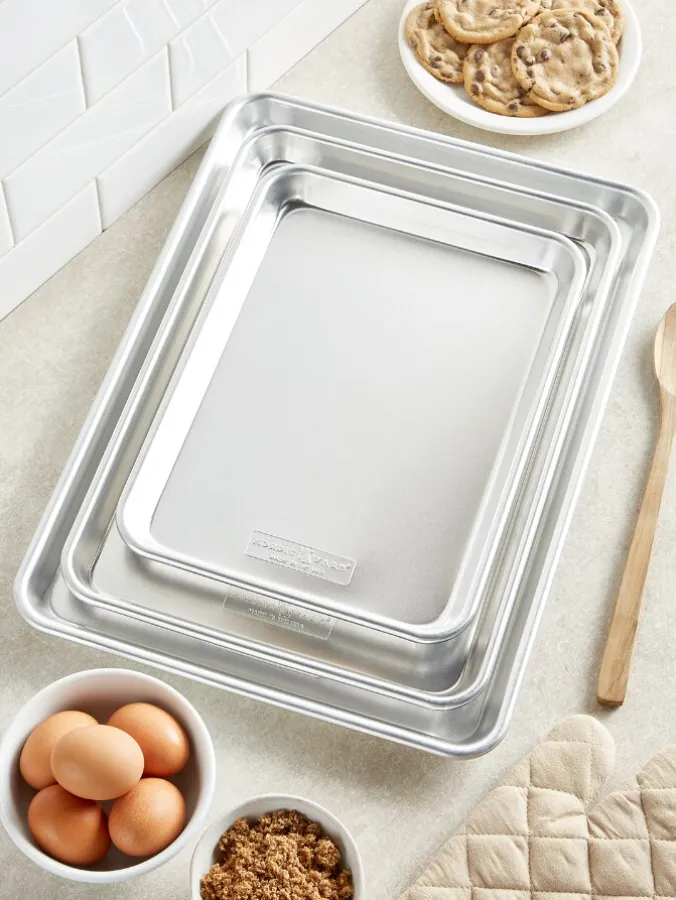 Natural Aluminum Sheet Pans, 3-Piece Set
