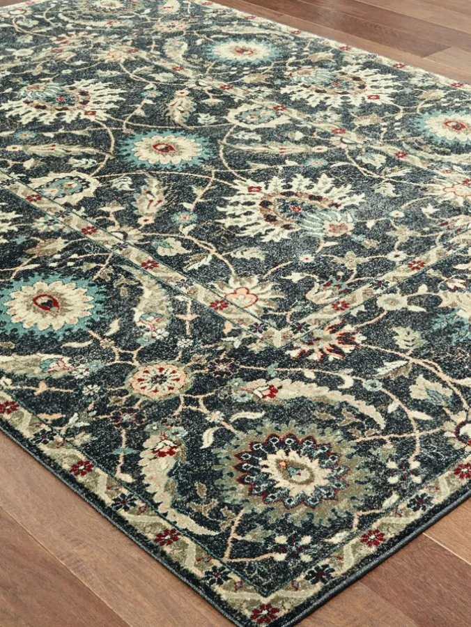 Navy Rockingham Heirloom Area Rug
