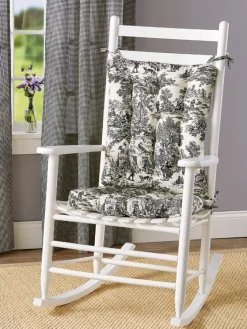 Never-Flatten Essex Toile Rocker Cushion Set, In 2 Sizes