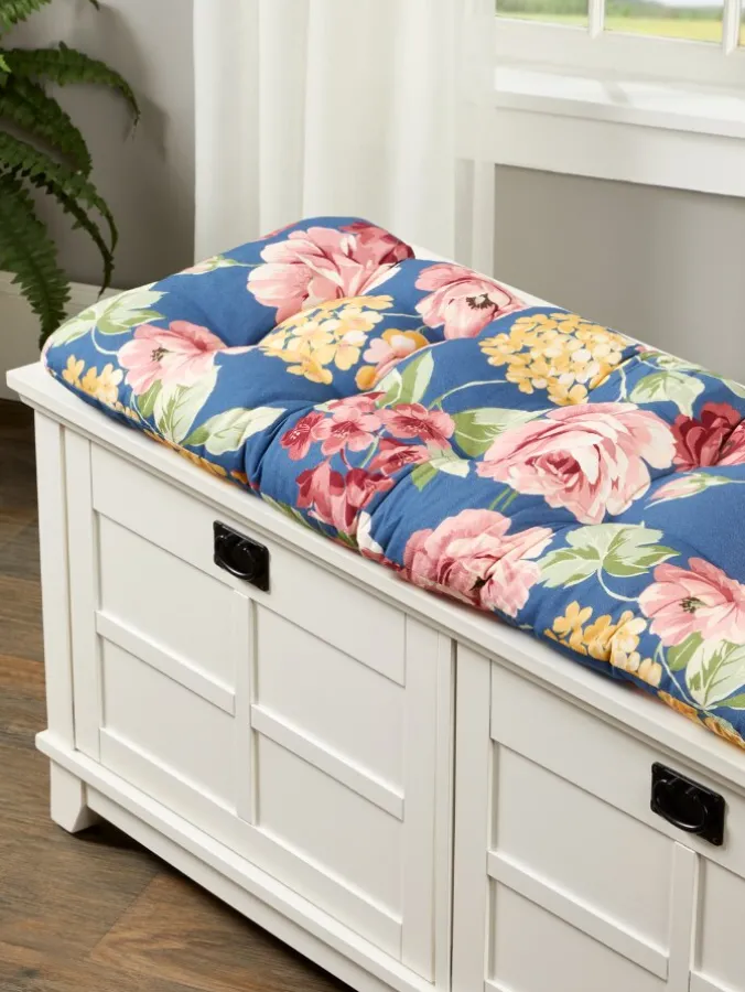Never-Flatten Tufted Bench Cushion, In 2 Sizes