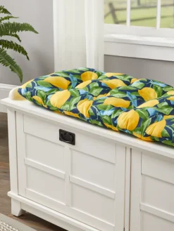 Never-Flatten Tufted Bench Cushion, In 2 Sizes