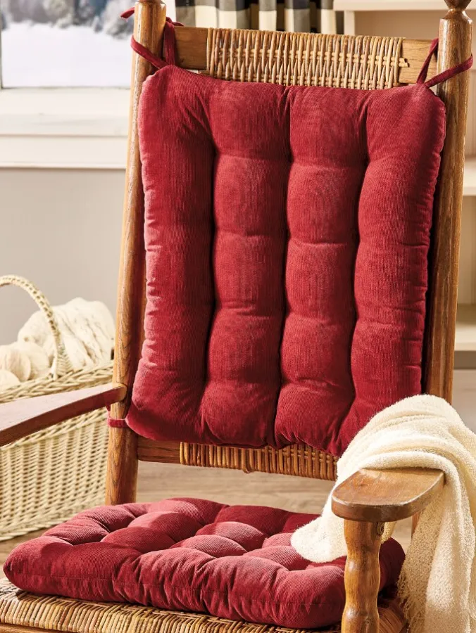 Never-Flatten Tufted Rocker Chair Cushion Set, In 2 Sizes