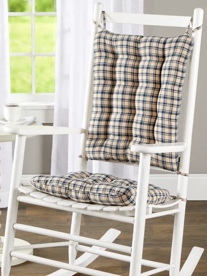 Never-Flatten Tufted Rocker Chair Cushion Set, In 2 Sizes