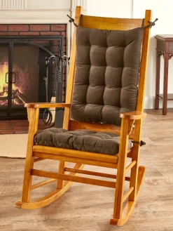 Never-Flatten Tufted Rocker Chair Cushion Set, In 2 Sizes