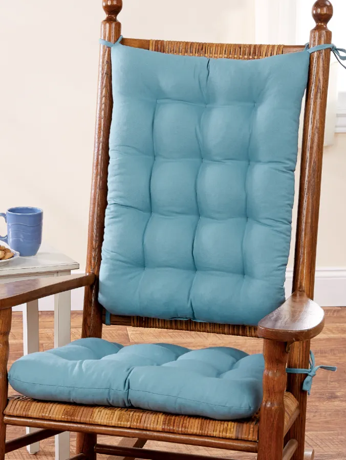 Never-Flatten Tufted Rocker Chair Cushion Set, In 2 Sizes