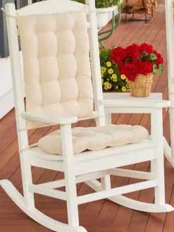 Never-Flatten Tufted Rocker Chair Cushion Set, In 2 Sizes