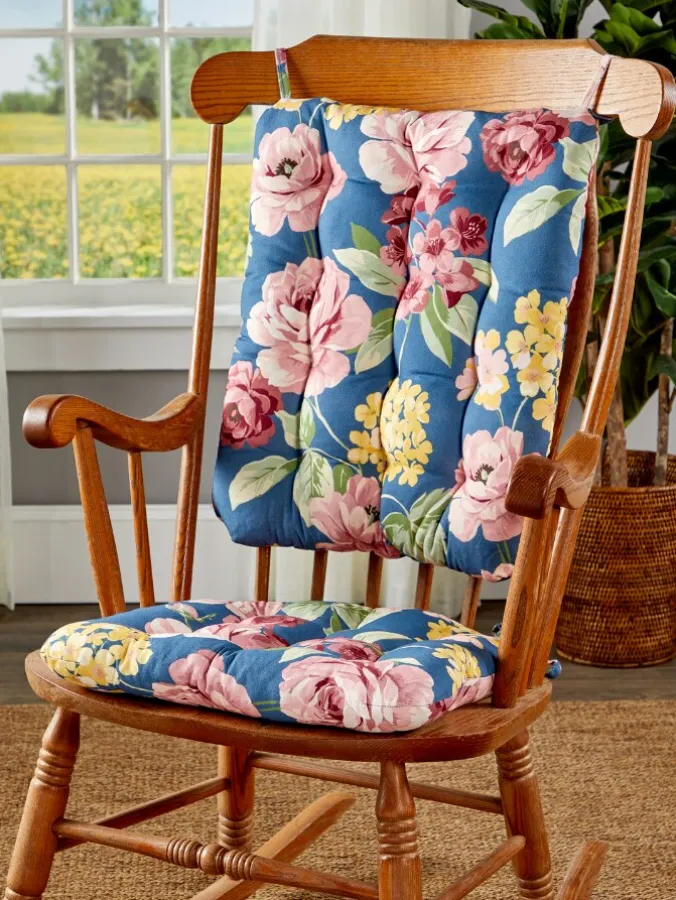 Never-Flatten Tufted Rocker Chair Cushion Set, In 2 Sizes