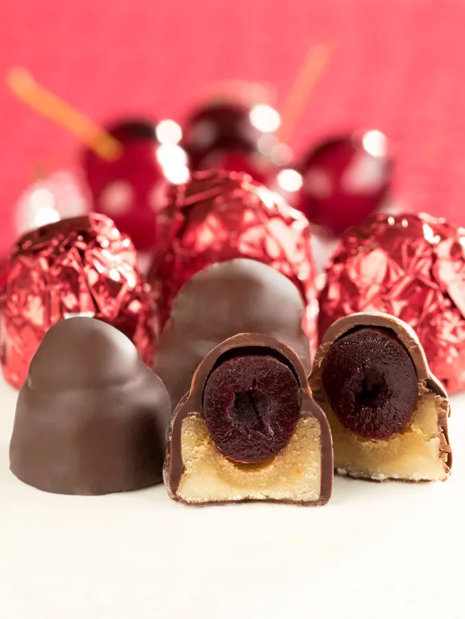 Niederegger Dark Chocolate Marzipan Cherry Liqueur Cordials