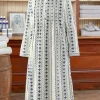 Nordic Snowflake Flannel Nightgown