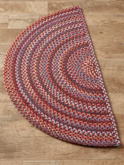 Northshire Multicolor Half-Round Braided Wool Rug