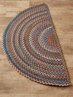 Northshire Multicolor Half-Round Braided Wool Rug