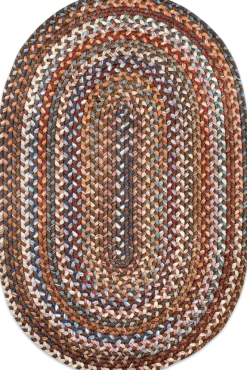 Northshire Multicolor Oval Braided Wool Rug
