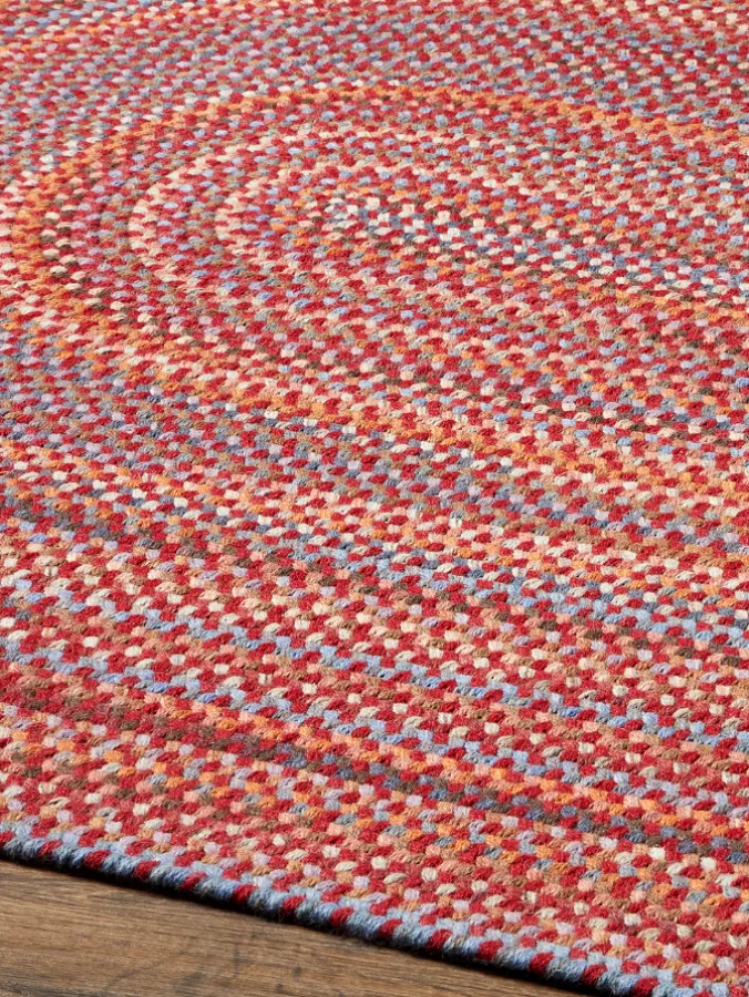 Northshire Multicolor Oval Braided Wool Rug