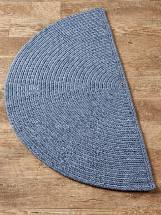Northshire Solid Braided Wool Half-Round Rug