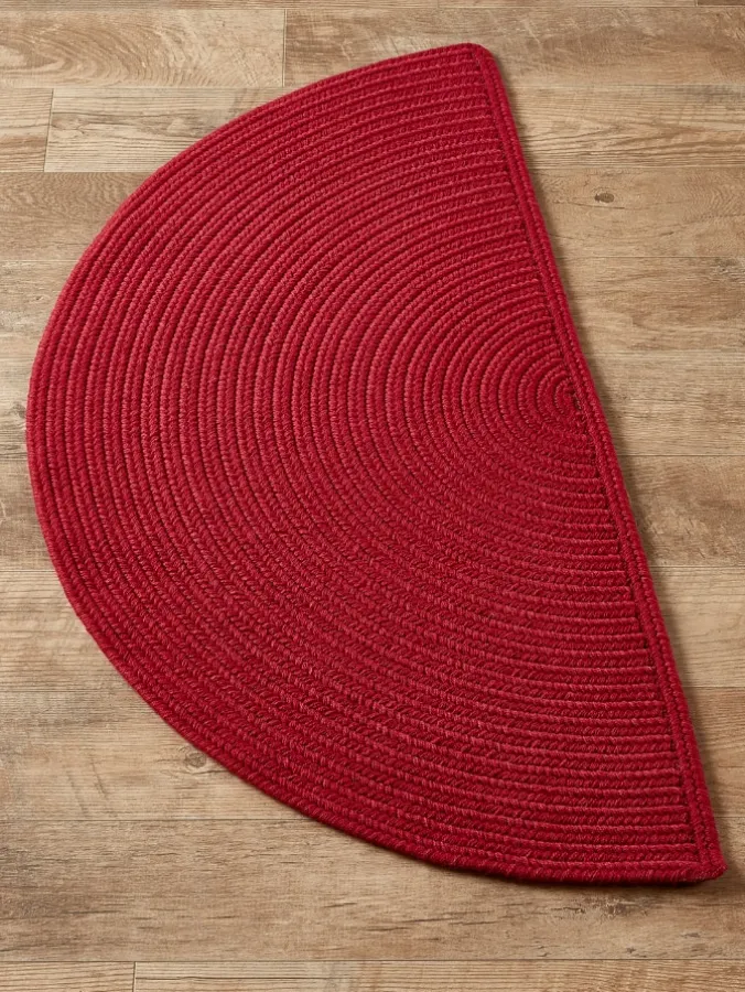 Northshire Solid Braided Wool Half-Round Rug