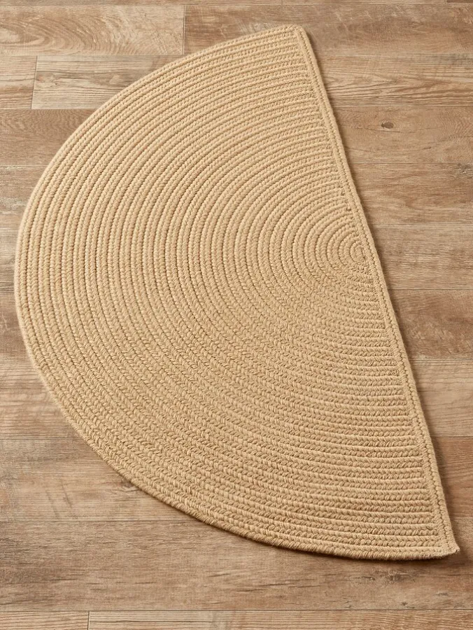Northshire Solid Braided Wool Half-Round Rug