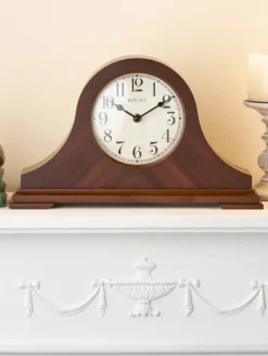 Norwalk Triple-Chime Tambour Mantel Clock