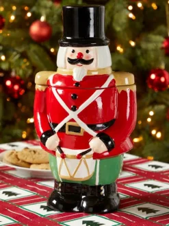 Nutcracker Ceramic Cookie Jar