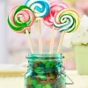 Old-Fashioned Pastel Swirl Lollipops