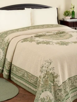 Old-World Tapestry Cotton Bedspread