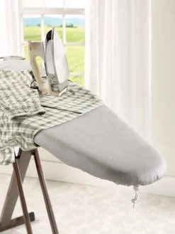 One-Piece Metallic Silver Ironing Board Cover