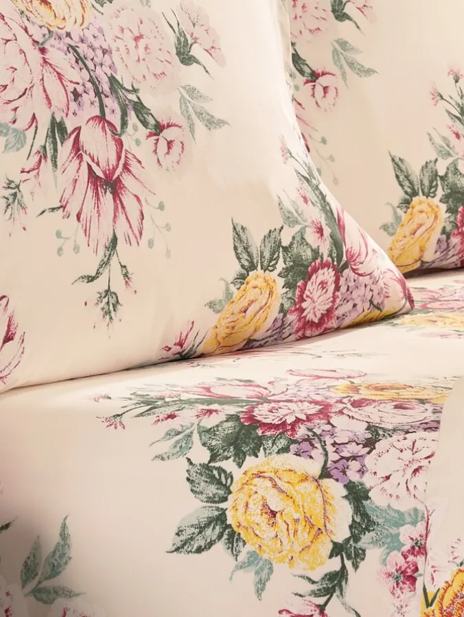 Open-Stock Printed Portuguese Cotton Percale Sheets