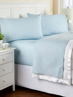 Open-Stock Solid Portuguese Cotton Percale Sheets