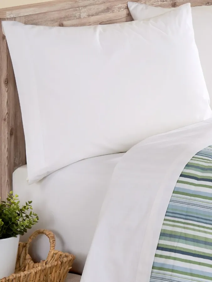 Open-Stock Solid Portuguese Cotton Percale Sheets