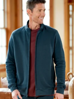 Orton Brothers Cotton Fleece Zip-Up Sweatshirt