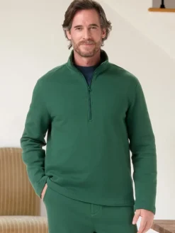 Orton Brothers Cotton Fleece Half-Zip Sweatshirt