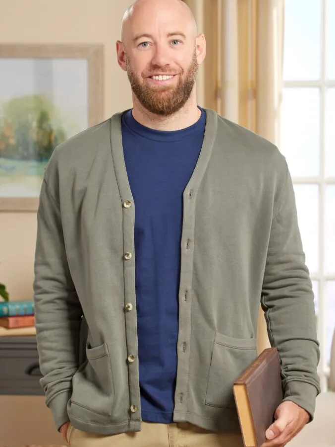 Orton Brothers Cotton Sweatshirt Cardigan