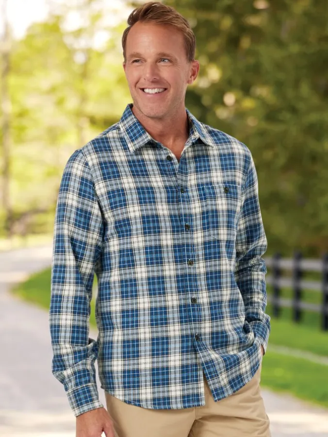Orton Brothers Cotton Twill Untucked Shirt