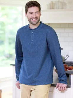 Orton Brothers Double-Faced Long-Sleeve Henley Shirt