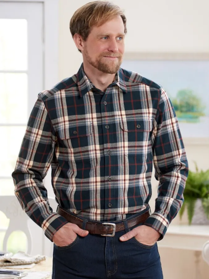 Orton Brothers Heavyweight Cotton Flannel Shirt