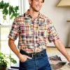 Orton Brothers Madras Patch Short-Sleeve Shirt