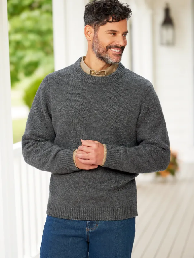 Orton Brothers® Men's Lambswool Crewneck Sweater