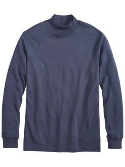 Orton Brothers® Men's USA Cotton Long-Sleeve Mockneck Shirt