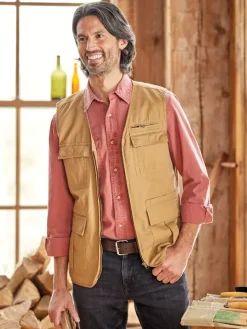 OrtonBrothers® Multi-Pocket Cotton Canvas Vest